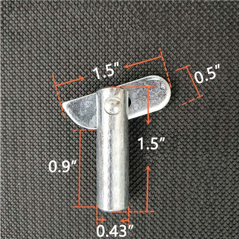 Anmeilexst Detachable Scaffolding and Guardrail System Locking Pin, Hinge Pin, Shelf Bracket Welding Fixing Peg Pins, Steel Galvanizing, 8 Pcs - Image 3